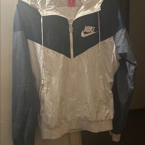Nike Black and White Hooded Jacket